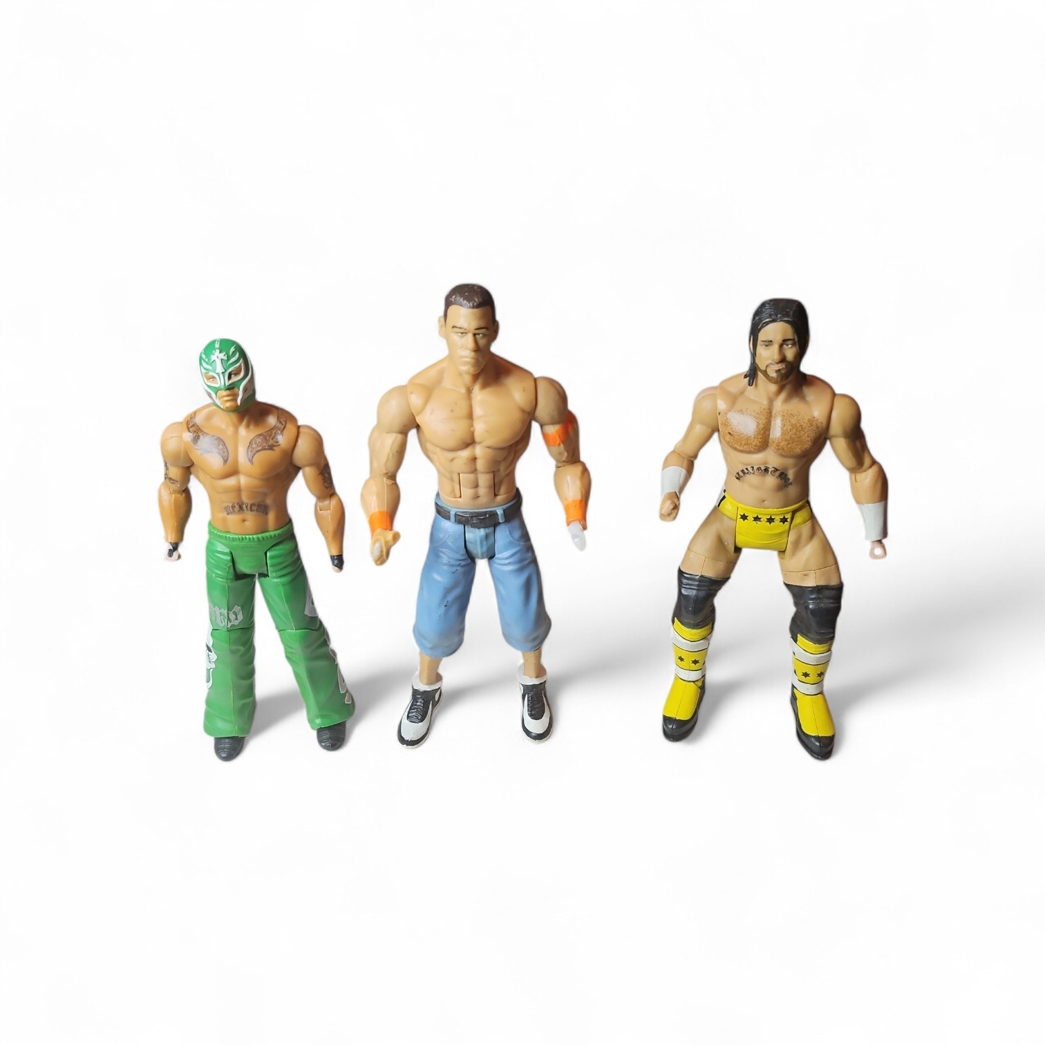 Flex Force WWE Elite All Stars 2010 CM Punk Cena Mysterio manca le mani