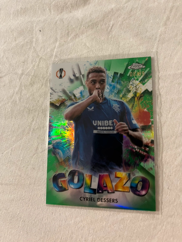 Carte foot topps chrome dessers 08/99