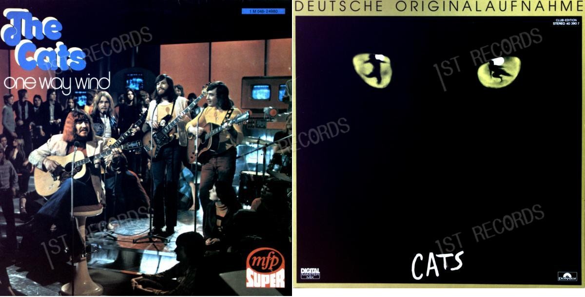 2 x The Cats Vinyl LP Sammlung VG/VG+ .