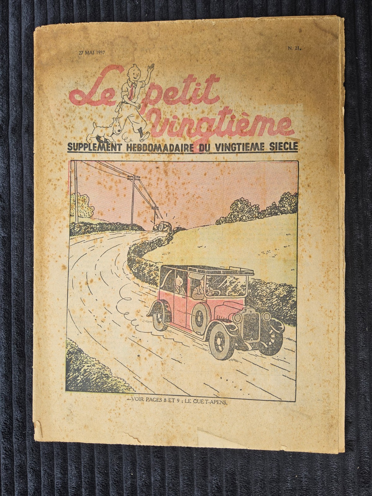 Tintin - Petit Vingtième - Numéro 21 de 1938 - En Syldavie
