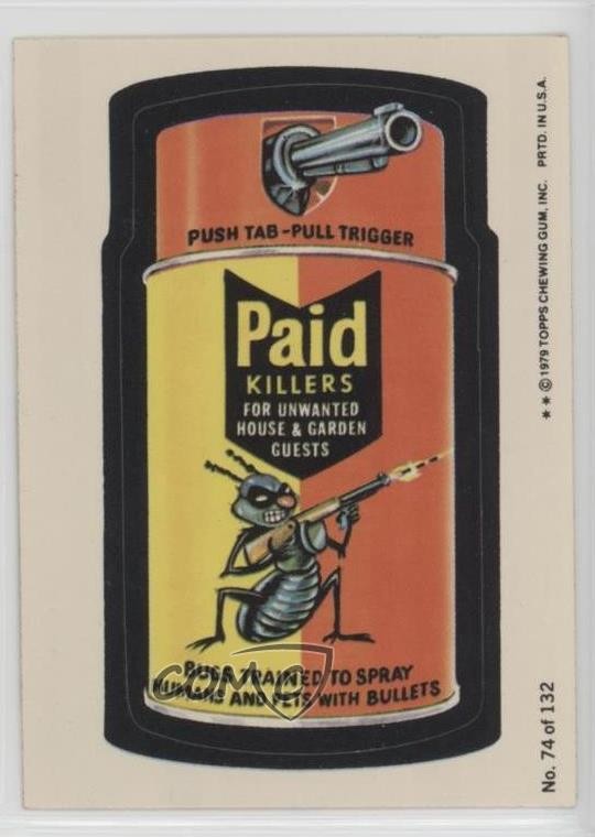 1979 Topps Wacky Packages replica serie 2 a pagamento (due stelle) #74 0i6