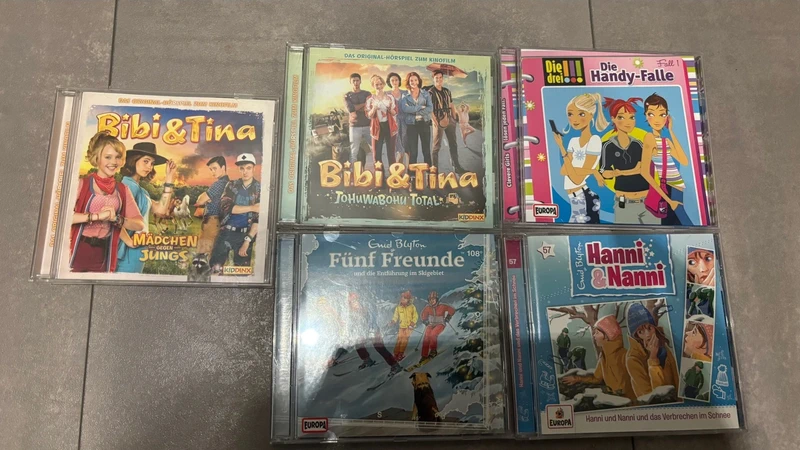 5 Hörspiel-CDs: Bibi & Tina, Fünf Freunde, Hanni & Nanni