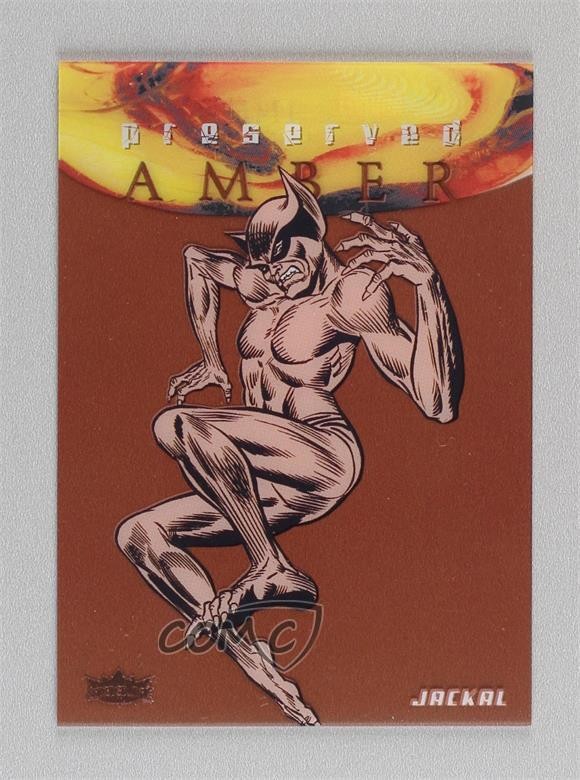 2017 Fleer Ultra Marvel Spider-Man ambra conservata bianco e nero /175 sciacallo 0e3