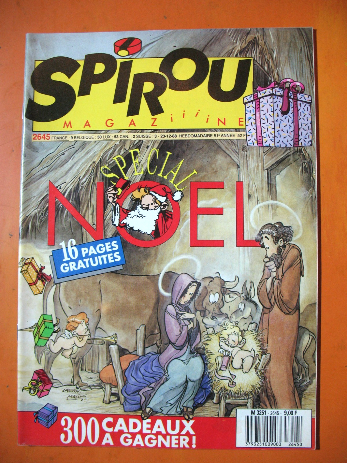 SPIROU Magazine N° 2645 du 21/12/1988- Spécial Noêl: 16 pages gratuites