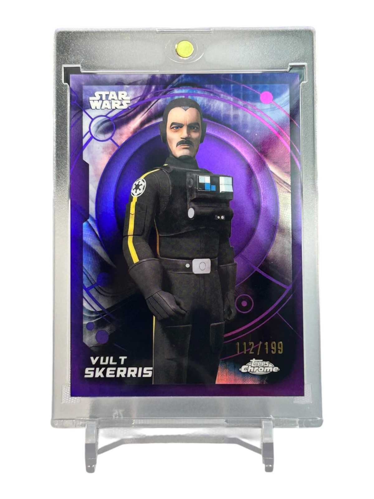 2026 Topps Star Wars Cromo Vult Skerris Viola Rifrattore 112/199