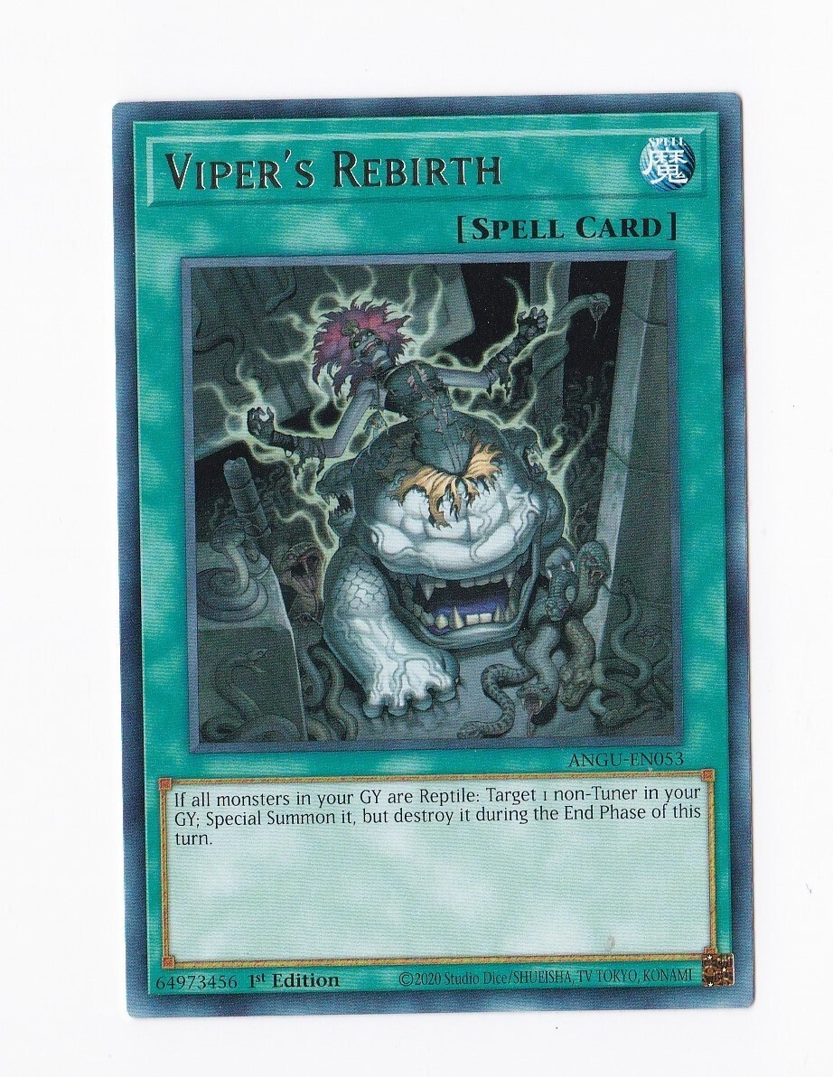 2020 Konami YuGiOh! 1st Edition - Viper's Rebirth ANGU-EN053