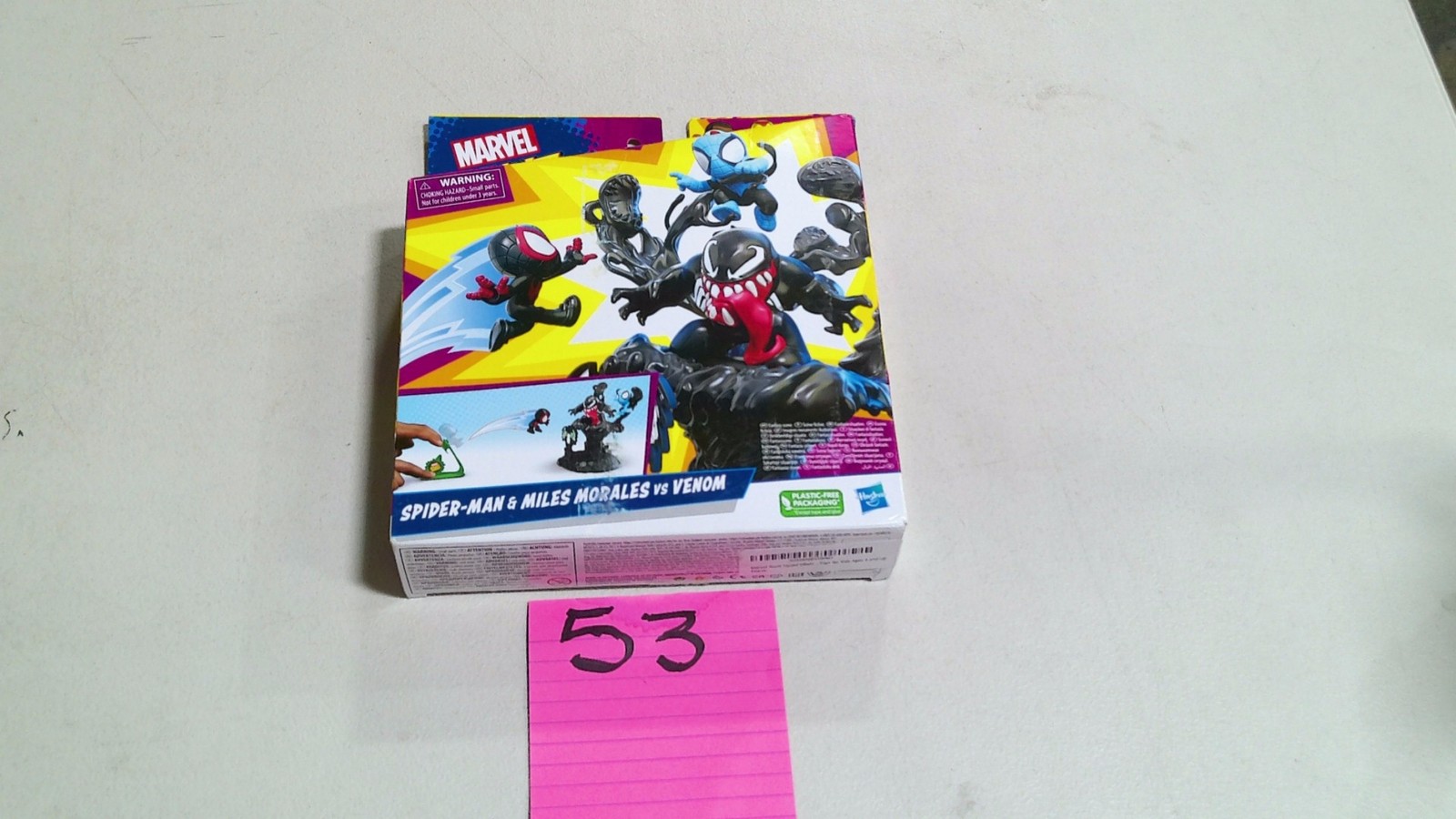 Marvel Stunt Squad Spider-Man Miles Morales Venom Playset Multicolore Hasbro Nuovo