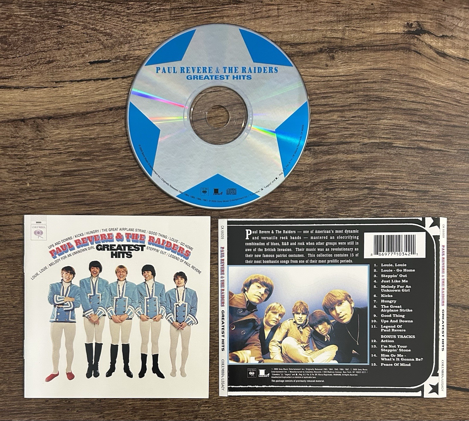 Paul Revere & the Raiders - Greatest Hits (CD, 1997) Columbia/Legacy Rock