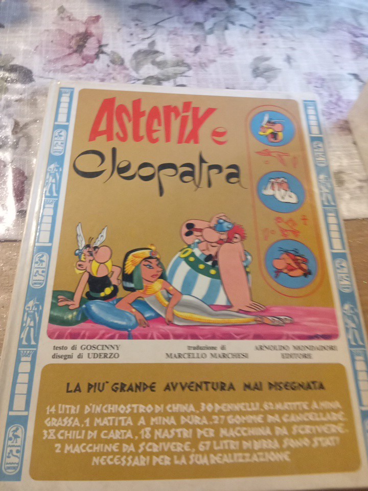 Asterix e Cleopatra la più grande avventura mai disegnata 4 edizione 1970