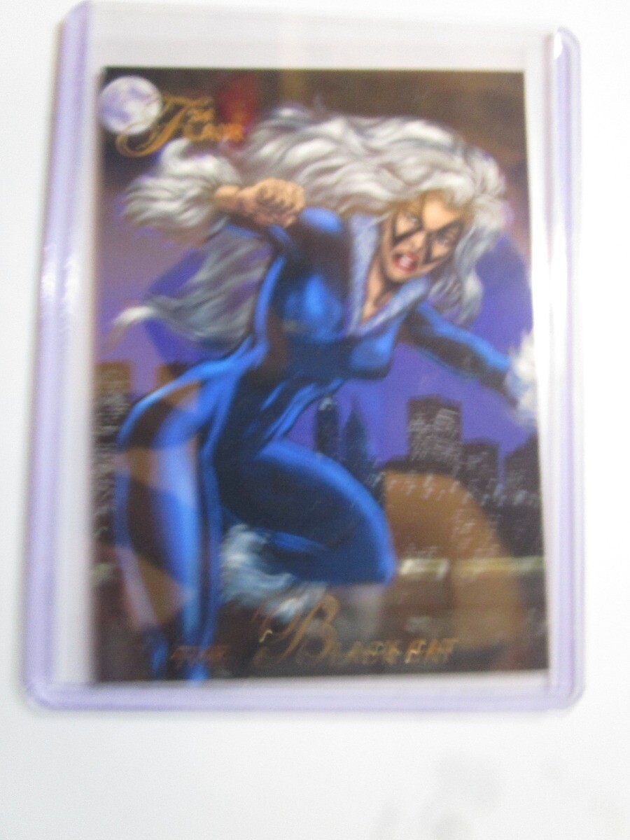 Carta collezionabile Flair Marvel Universe 1994 - Il gatto nero #37