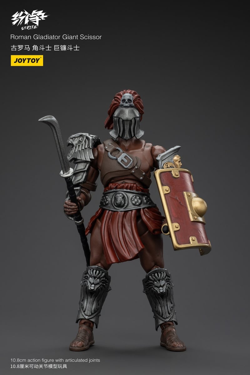 JOYTOY Strife Gladiatore Romano Forbice Gigante 1:18 Modellino Articolato