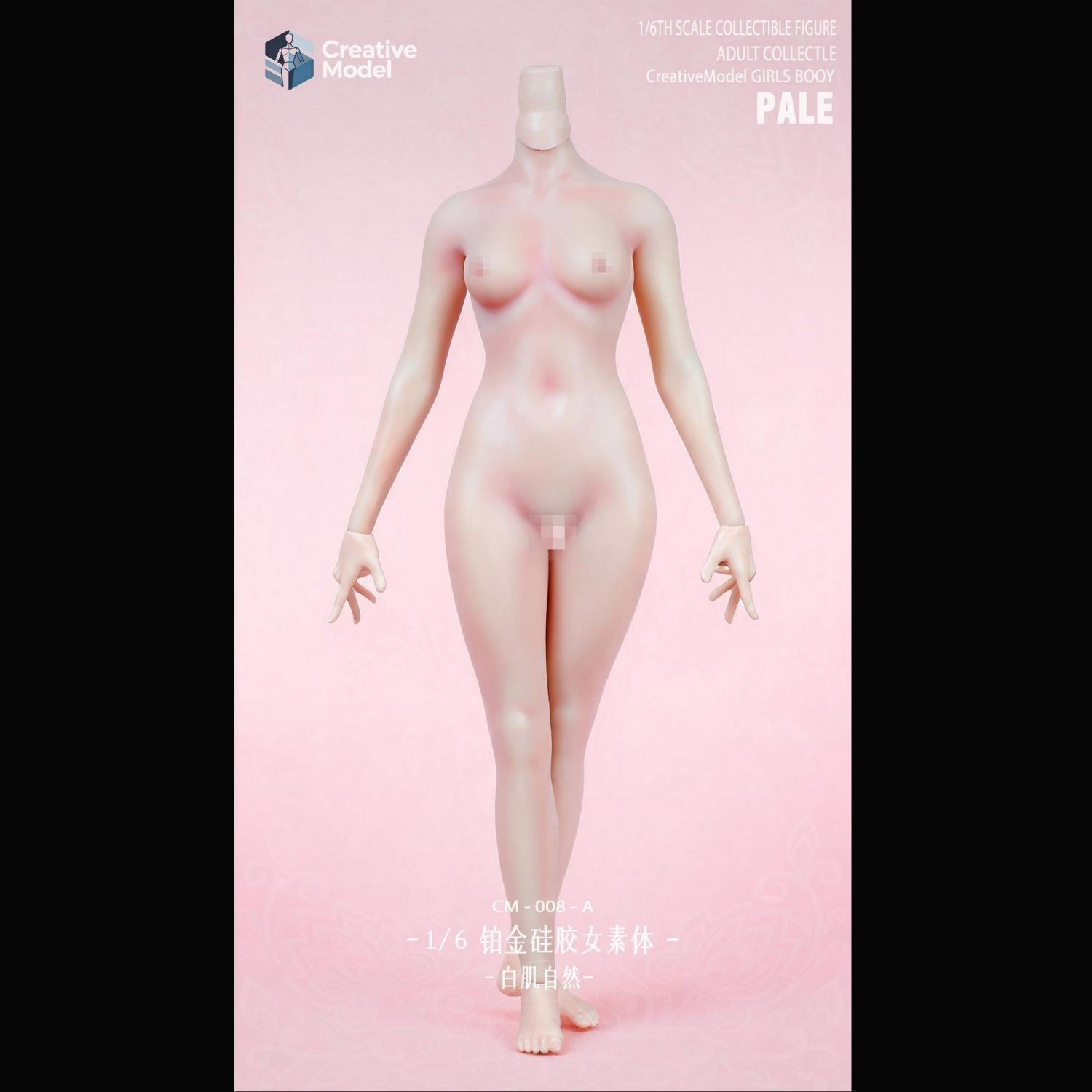 Creative Model CM-008-A 1/6 corpo ragazza femmina per action figure 12" modello pallido