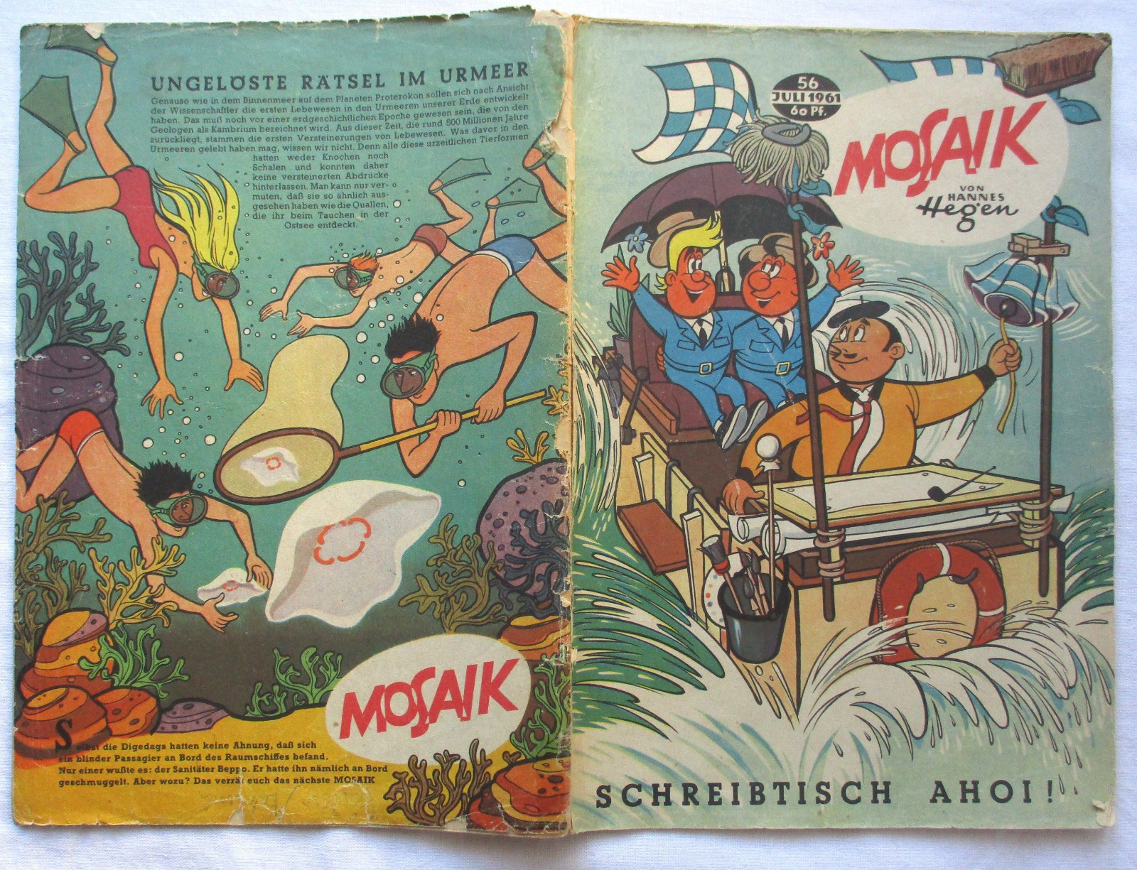 Mosaico di Hannes Hegen Digedag numero 56 del 1961 (175042)