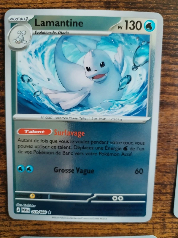 Carte Pokémon Lamantine Reverse Équilibre Parfait