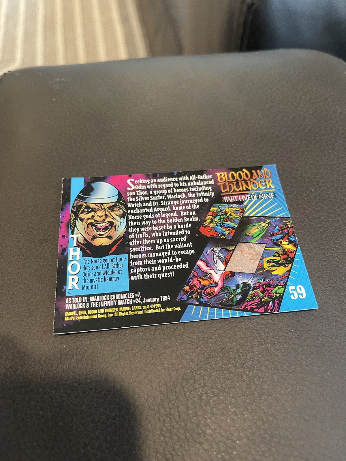 Trading Card - '94 Marvel Universe - Sangue e Tuono - THOR