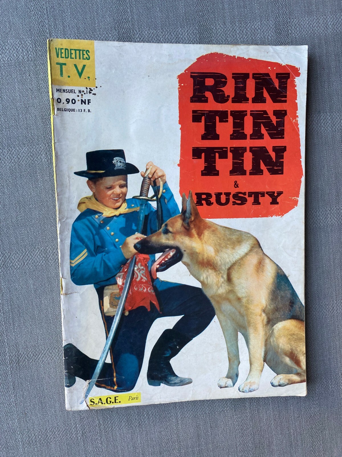 Rin Tin N° 11 1re Serie Stelle TV Edizione Snoopy 1961 IN Condizioni