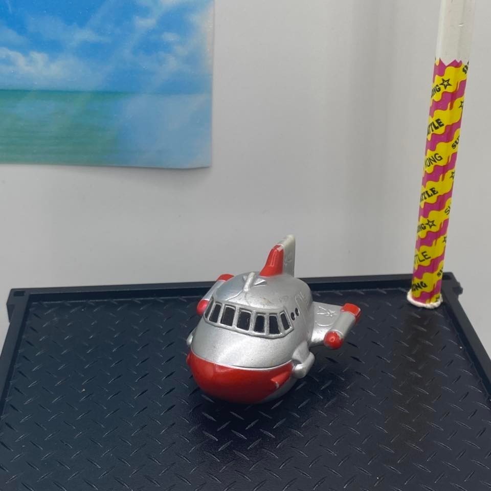 Minifigure Vintage Ultraman Jet Beetle VTOL Pullback Giocattolo Auto Suntory Boss SSSP