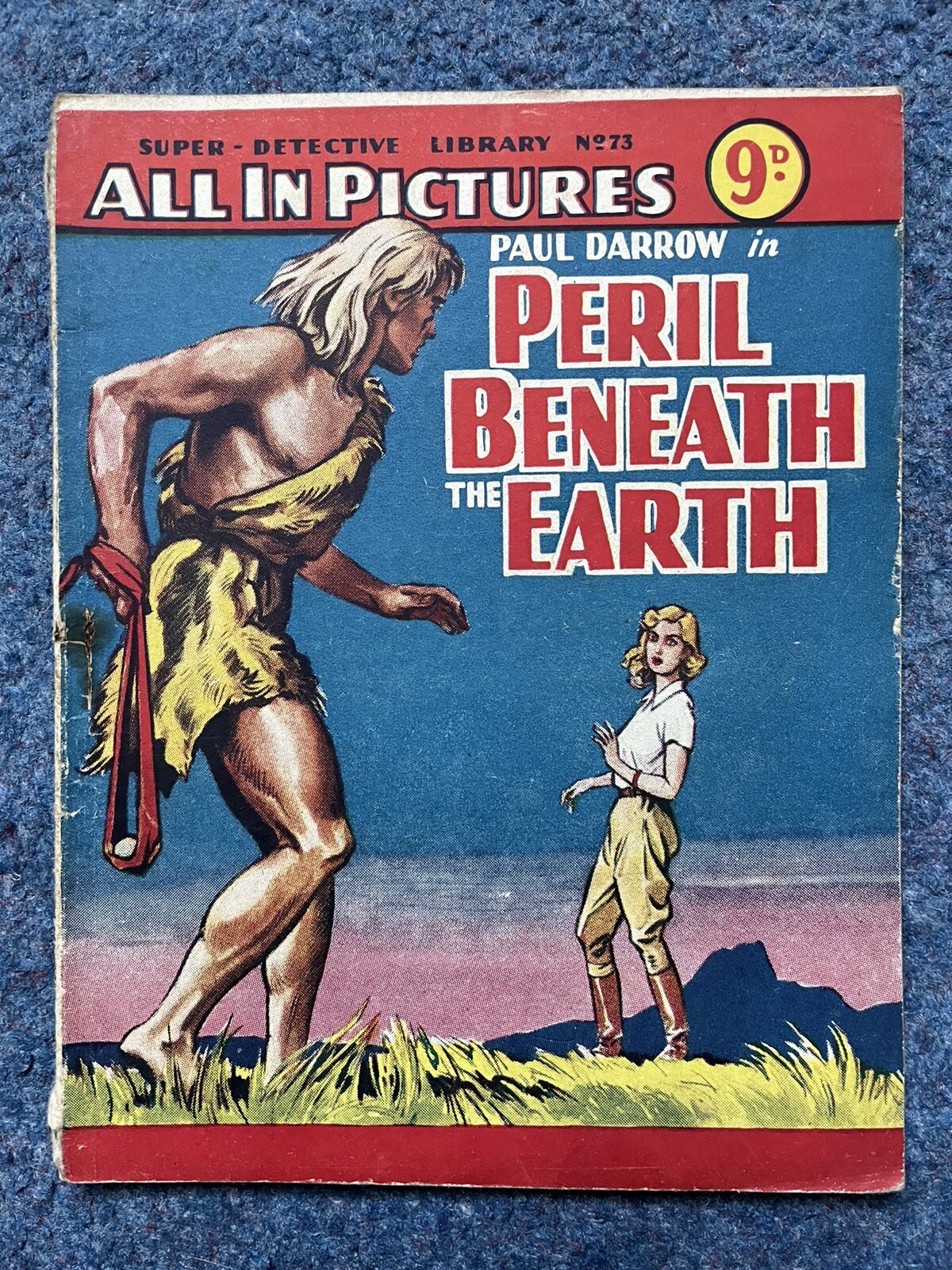 Super Detective Picture Library Comic No. 73 Paul Darrow - Peril Beneath Earth