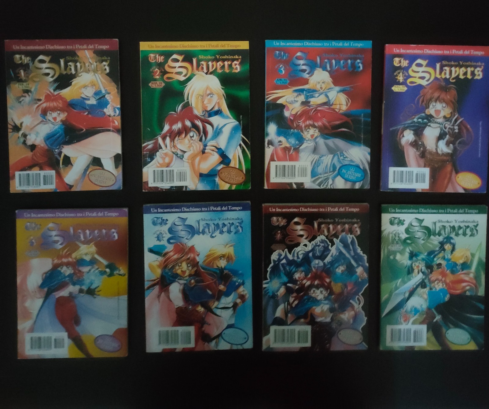 Manga The Slapers 1998 serie completa 8 numeri