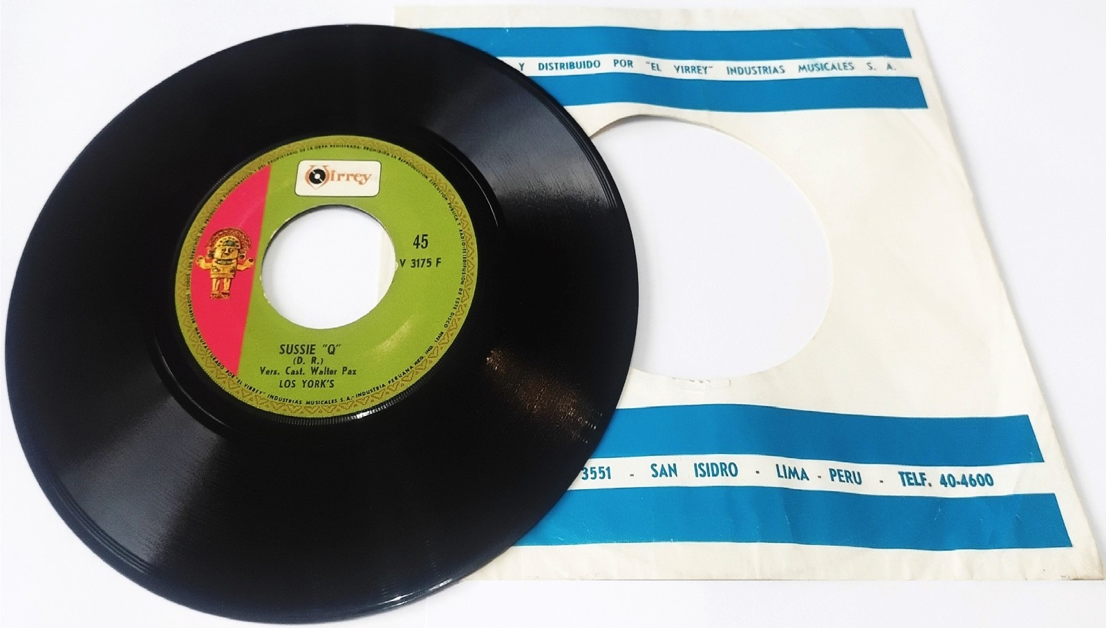 LOS YORK'S "Sussie Q" PERUVIAN PSYCH ROCK, GARAGE ROCK, GARAGE PUNK (RECORD: VG+