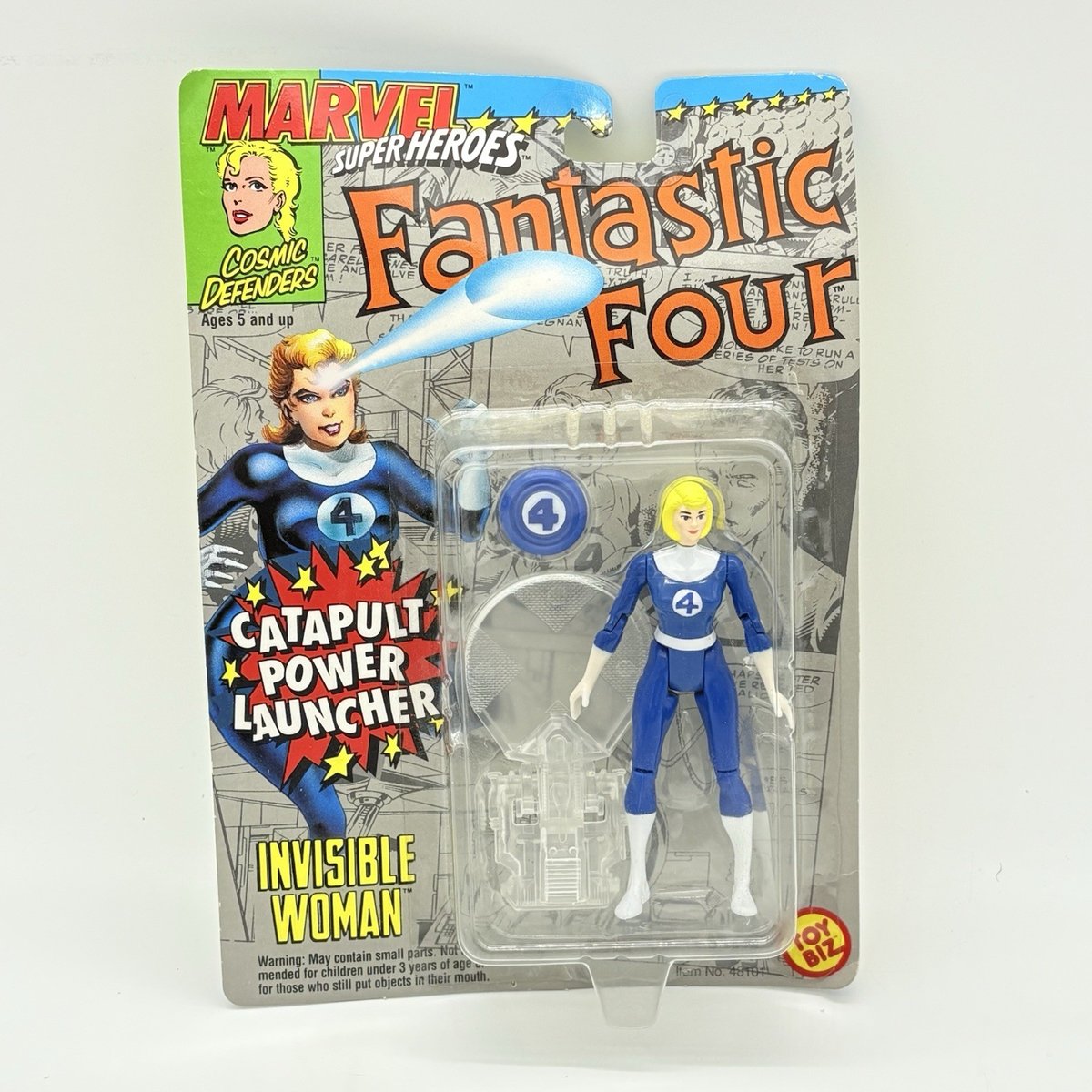 Marvel Superheroes INVISIBLE WOMAN Fantastic Four 5" Action Figure 1994 ToyBiz
