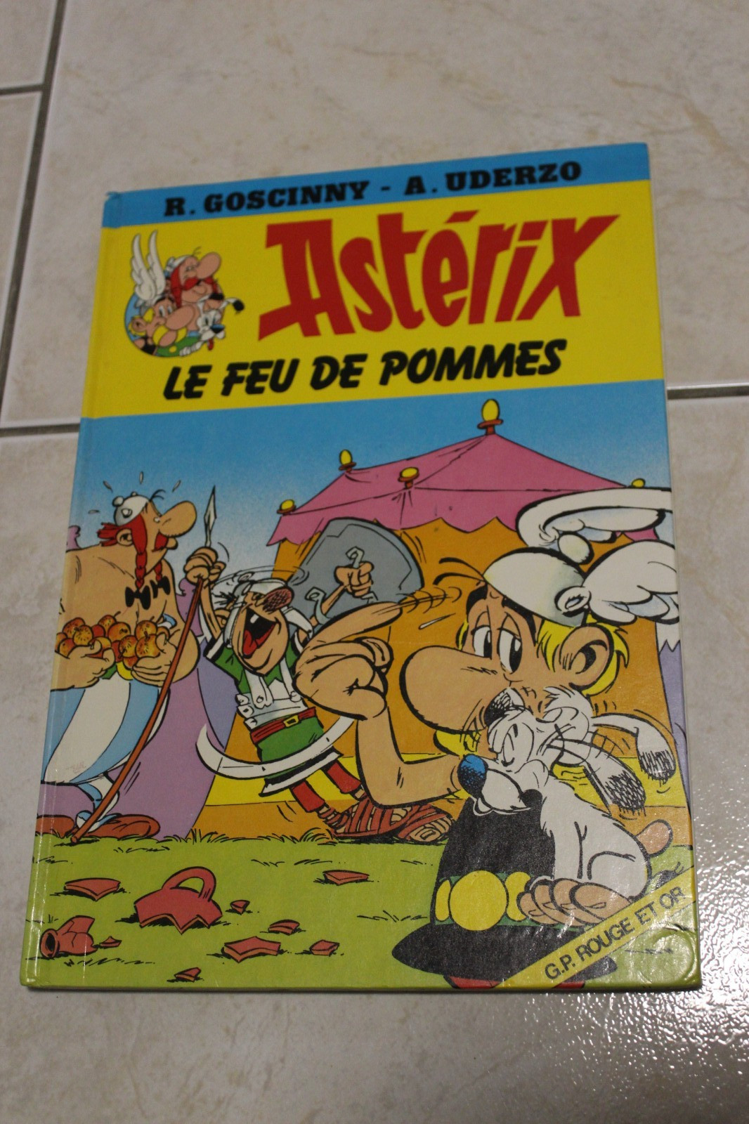 BD Astérix Le Feu de Pommes Edition GP Rouge et Or BE