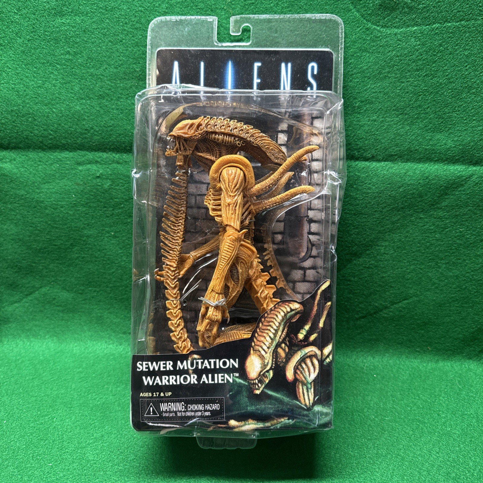 REAL 2017 NECA SDCC Esclusiva Mutazione Fogna Guerriero Alieno Scatola Danni