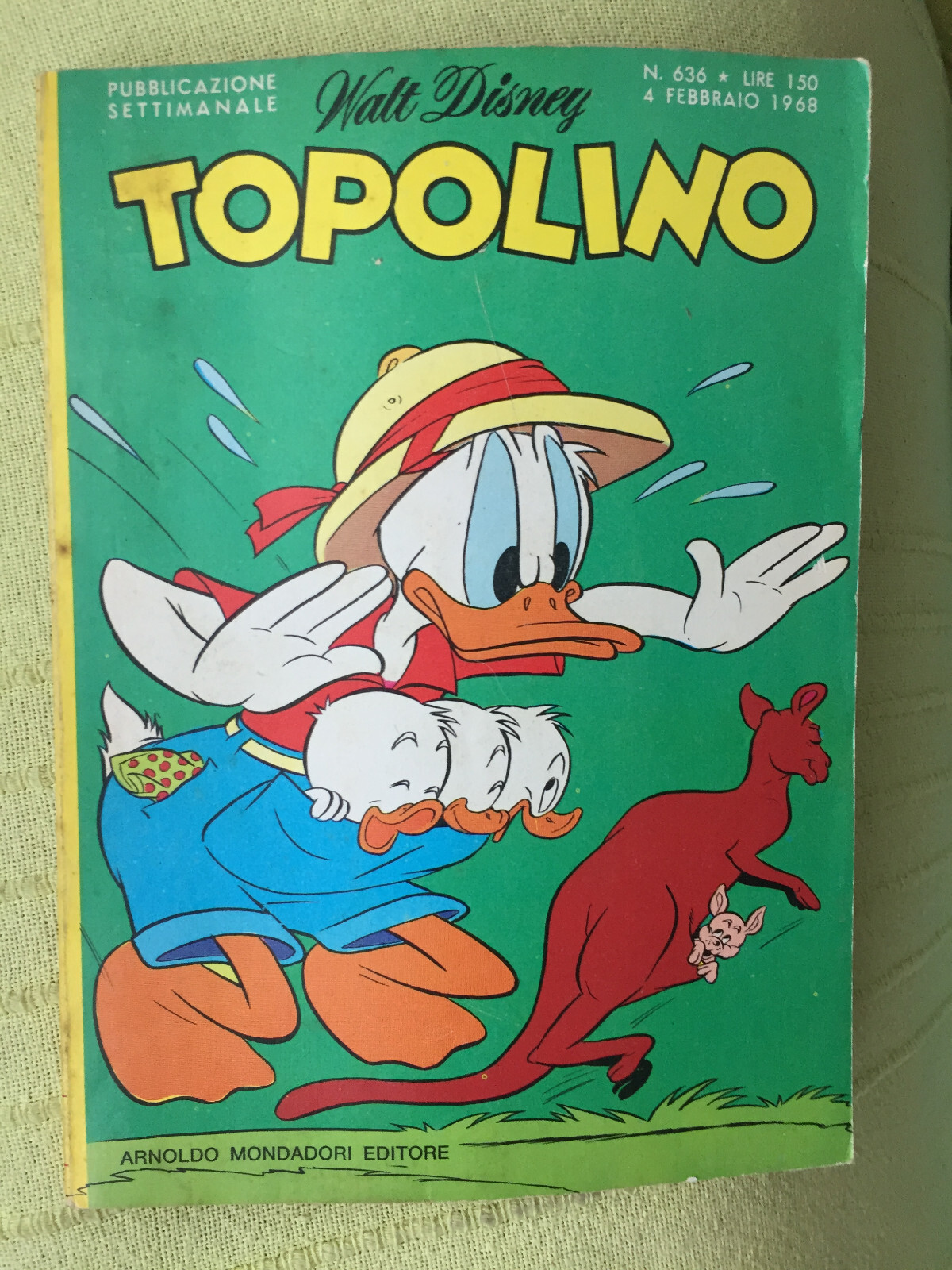 TOPOLINO N° 636 - 4 FEBBRAIO 1968, CON I BOLLINI. OTTIMO+++