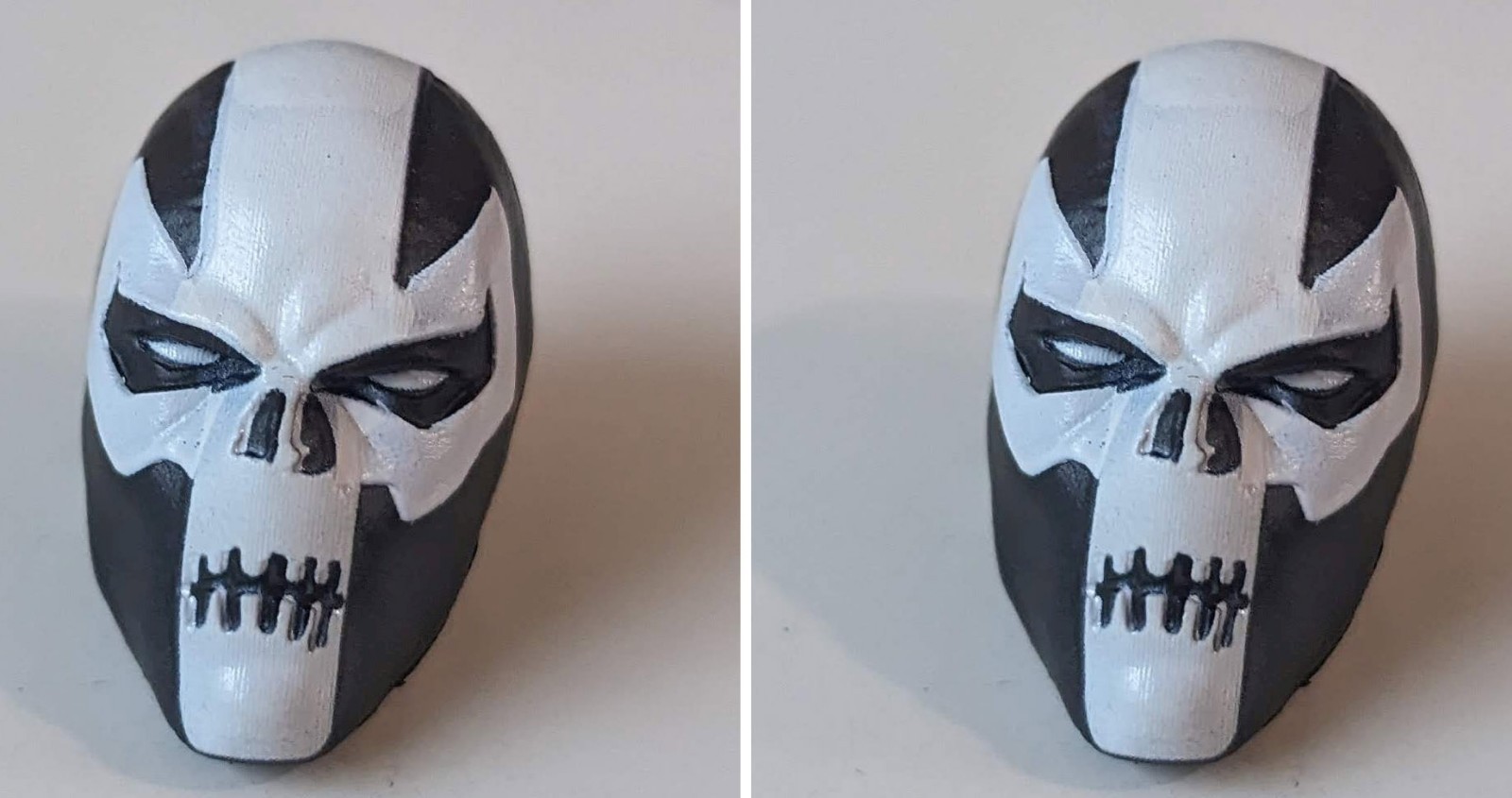 2 Marvel Legends CROSSBONES HEAD Personalizzato Fodder Part (Madame Masque 2 Figure Pack