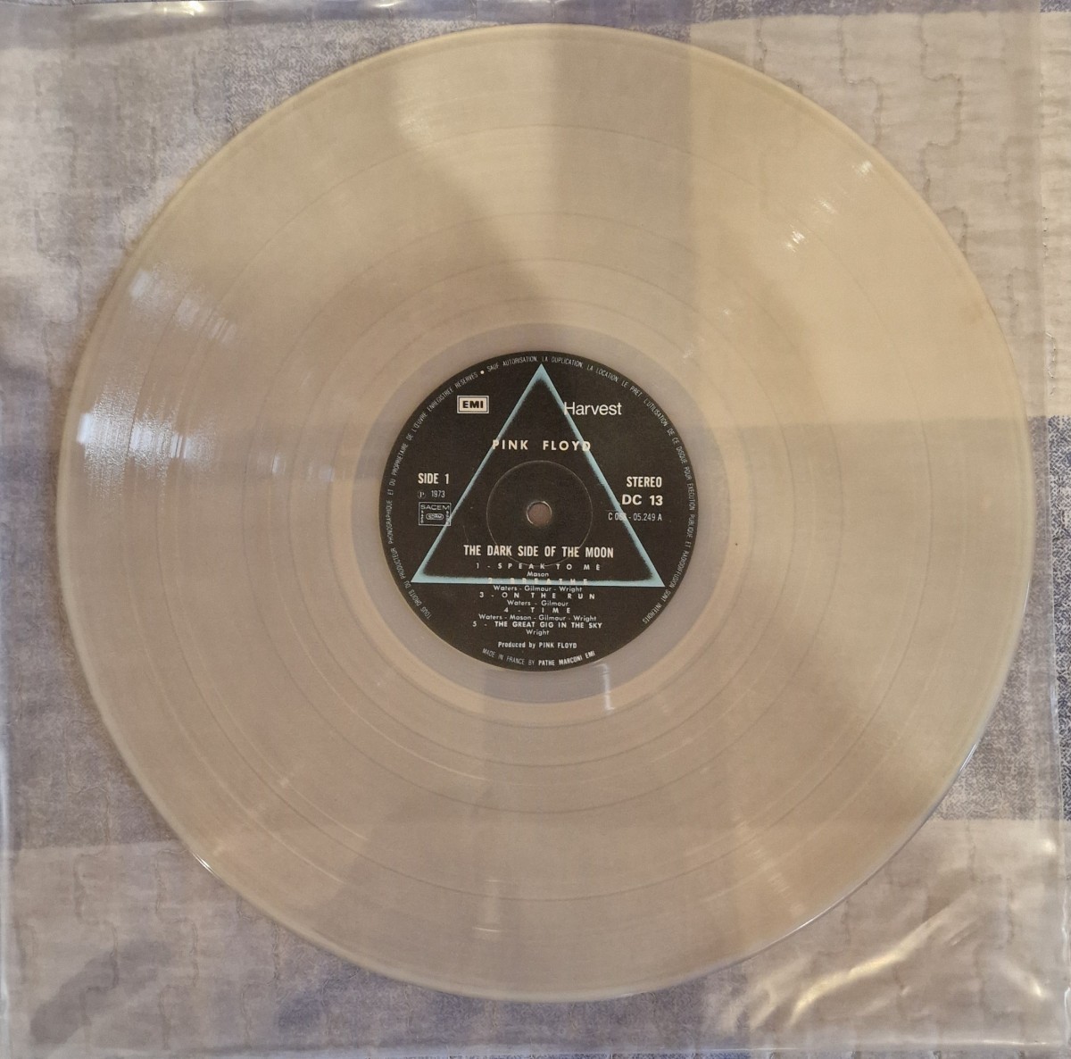 11448 Pink Floyd The dark side of the moon France LP White Transparent