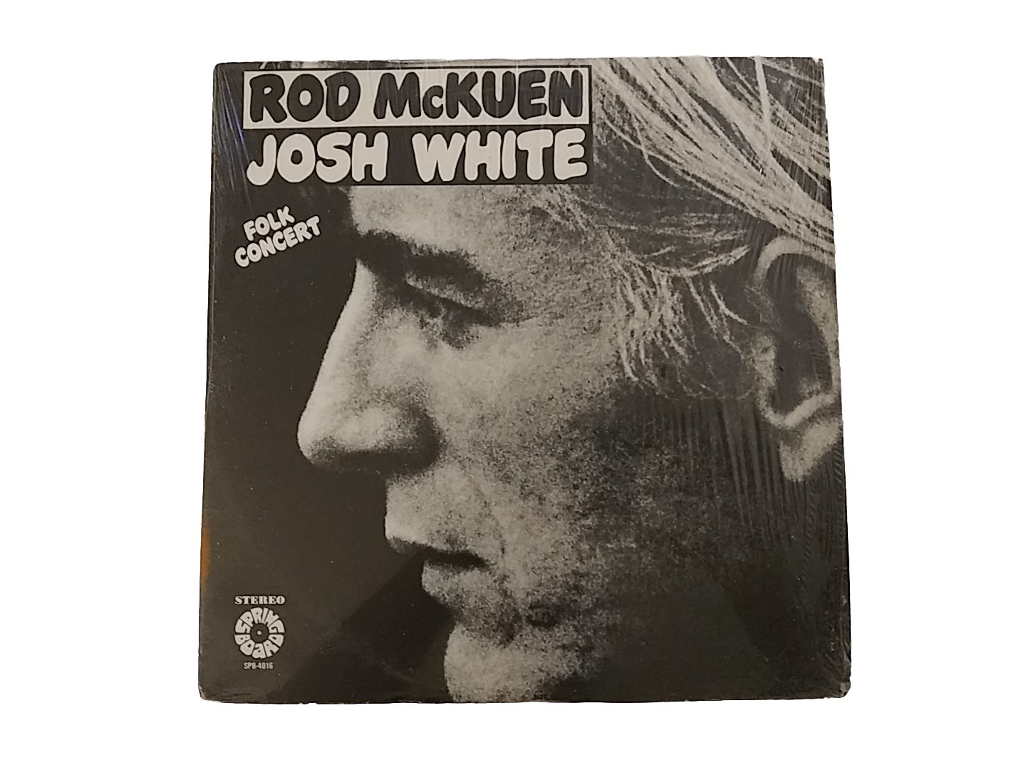 ROD MCKUEN / JOSH WHITE: FOLK CONCERT LP vinyl SPRINGBOARD SPB 4016 PRISTINE