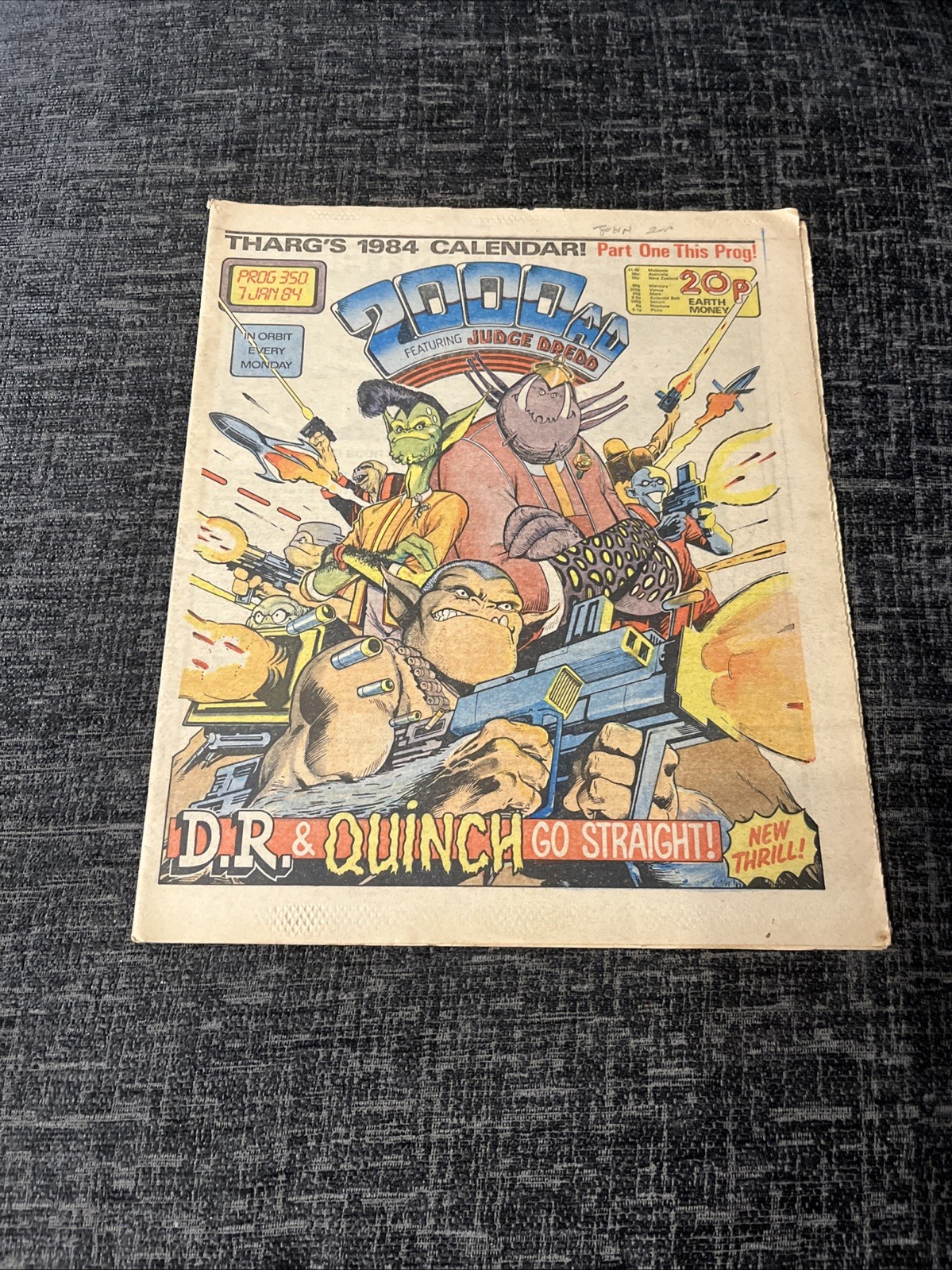 2000AD Comic - Prog 350 - 7 Jan 1984