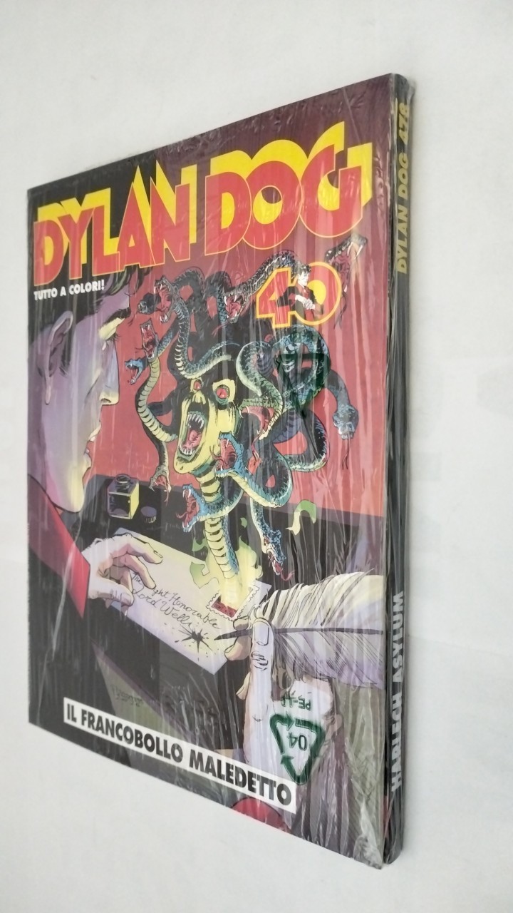 DYLAN DOG N.477 HARLECH ASYLUM + ALBO IL FRANCOBOLLO MALEDETTO BLISTERATO