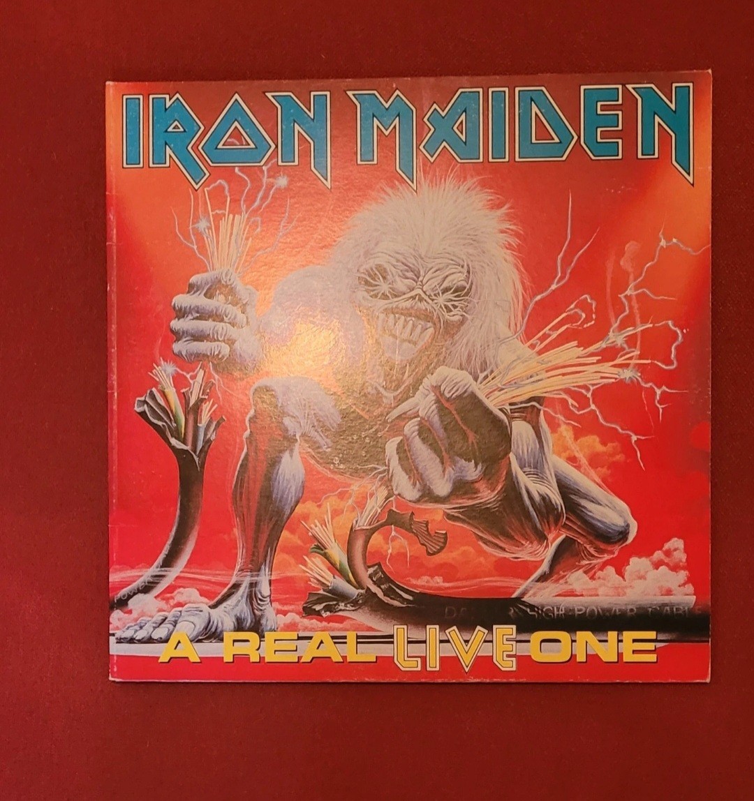 Iron Maiden A Real Live One LP Vinile 1993 Raro Prima Stampa EMI 077778145615 EX