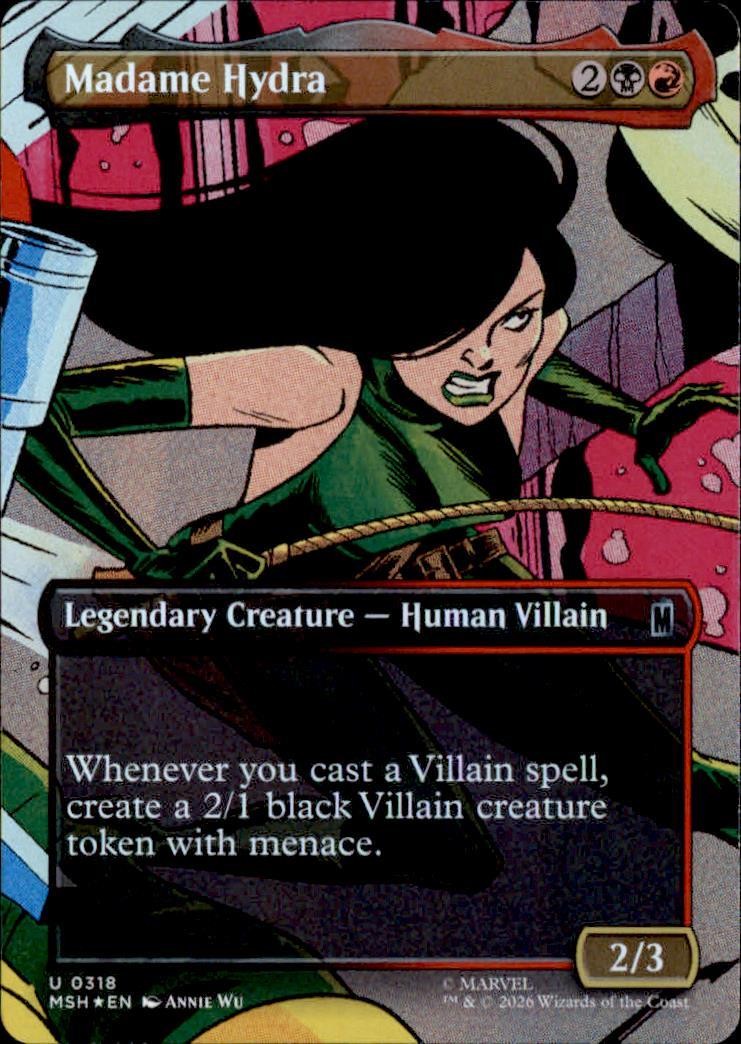 Madame Hydra (senza confini) 318 Marvel Super Heroes Magic: The Gathering quasi nuovo