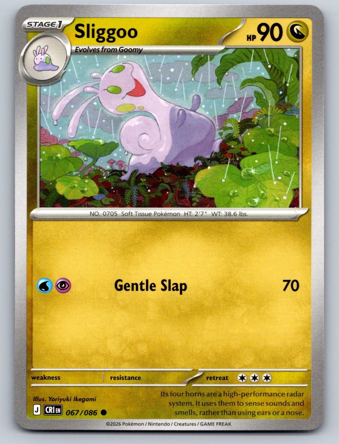 Sliggoo 067/086 Pokemon comune che sorge il caos quasi nuovo