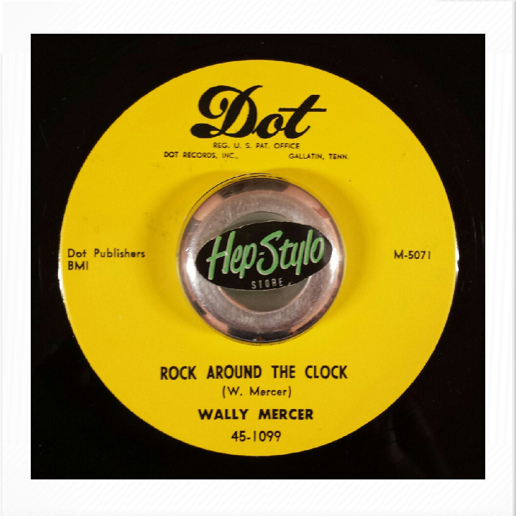 45Re✦WALLY MERCER✦"Rock Around The Clock/Yellow Hornet"✦Rasping R&B Rocker♫