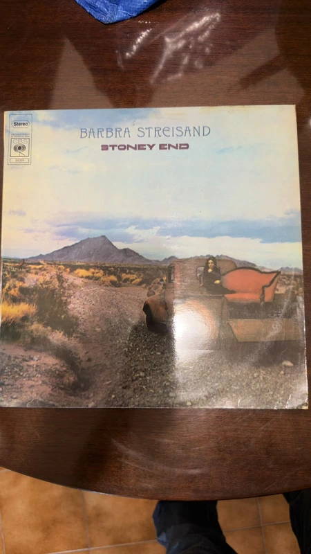 Barbra Streisand Stoney End LP 1971 CBS 64269 - Copertina deserto con divano