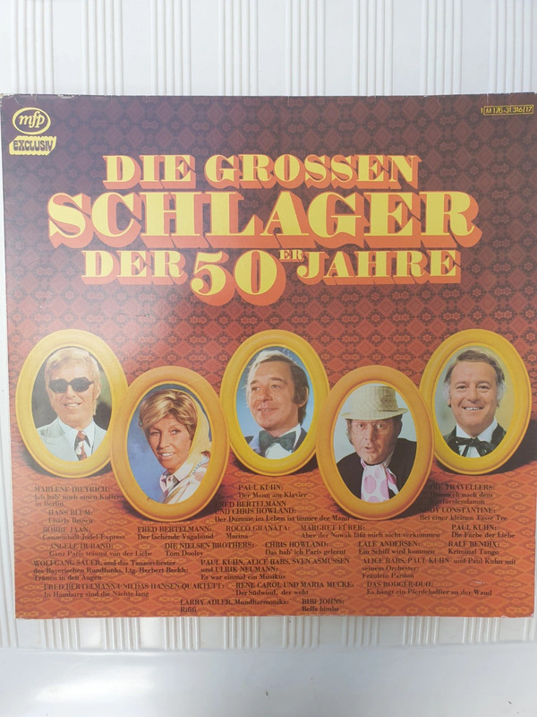 Die grossen Schlager der 50er Jahre Vinyl  Nostalgie pur Doppel