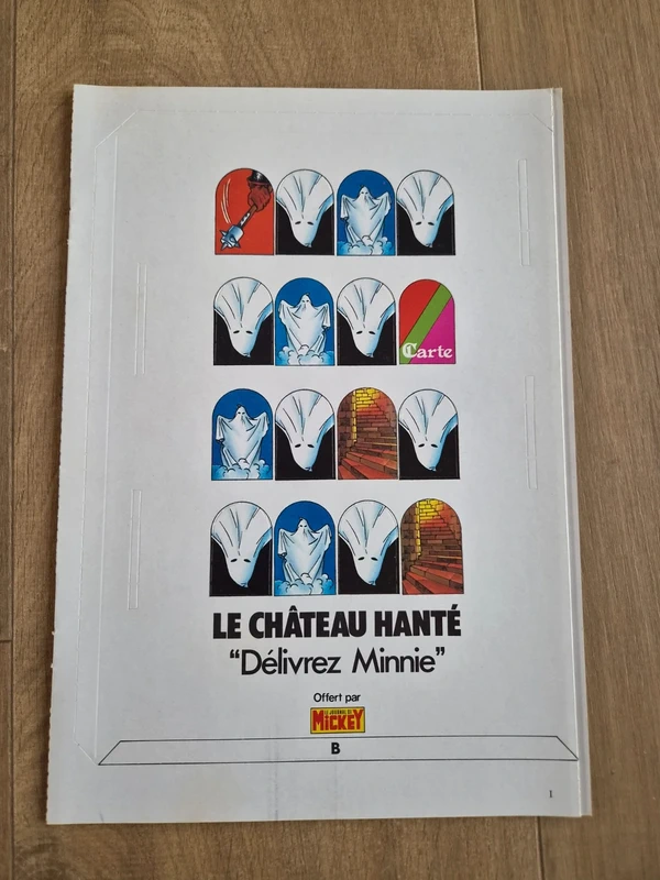 Maquette de jeu complète Le château hanté Journal de Mickey