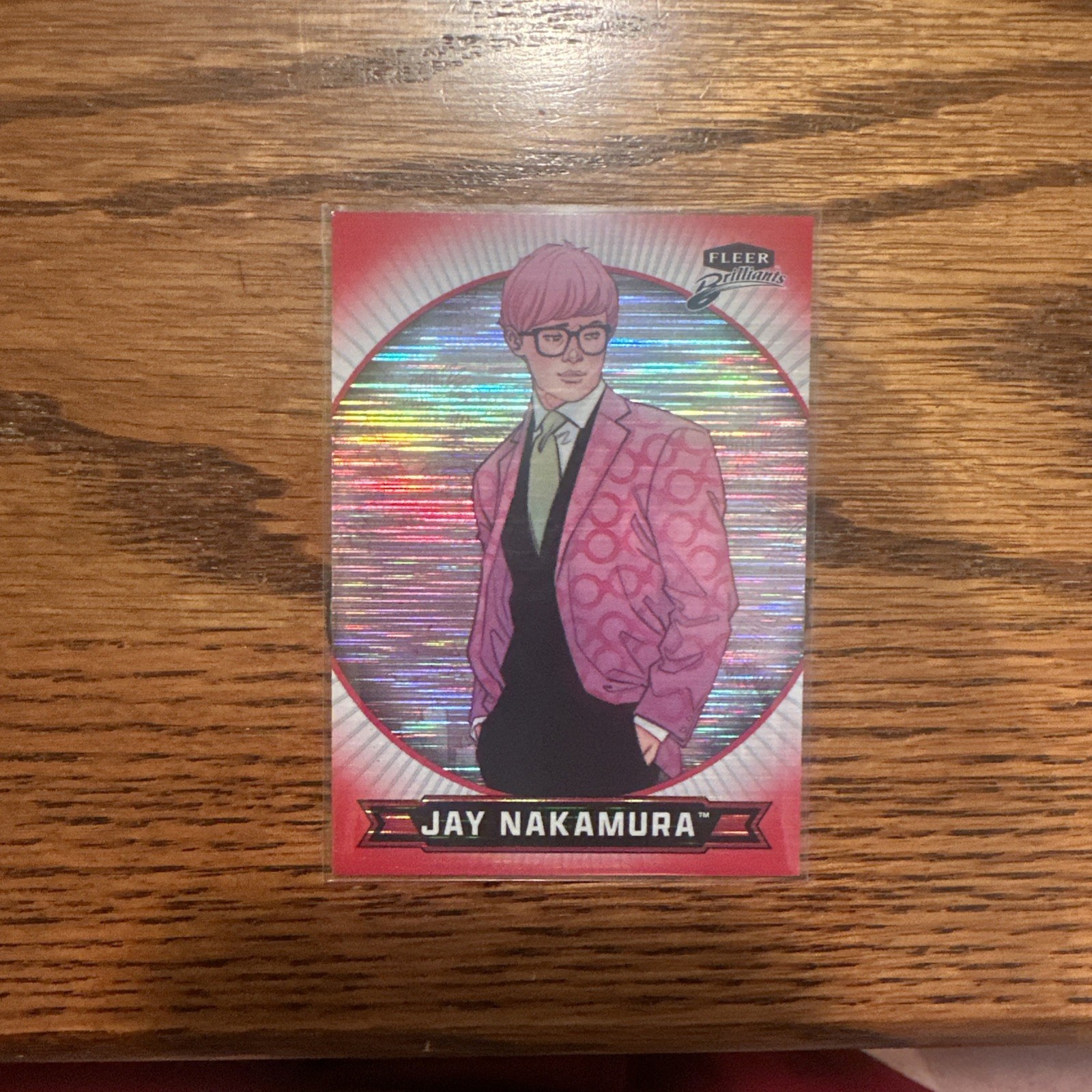 2025 Fleer Brilliants Superman #45 Jay Nakamura red heat vision parallel