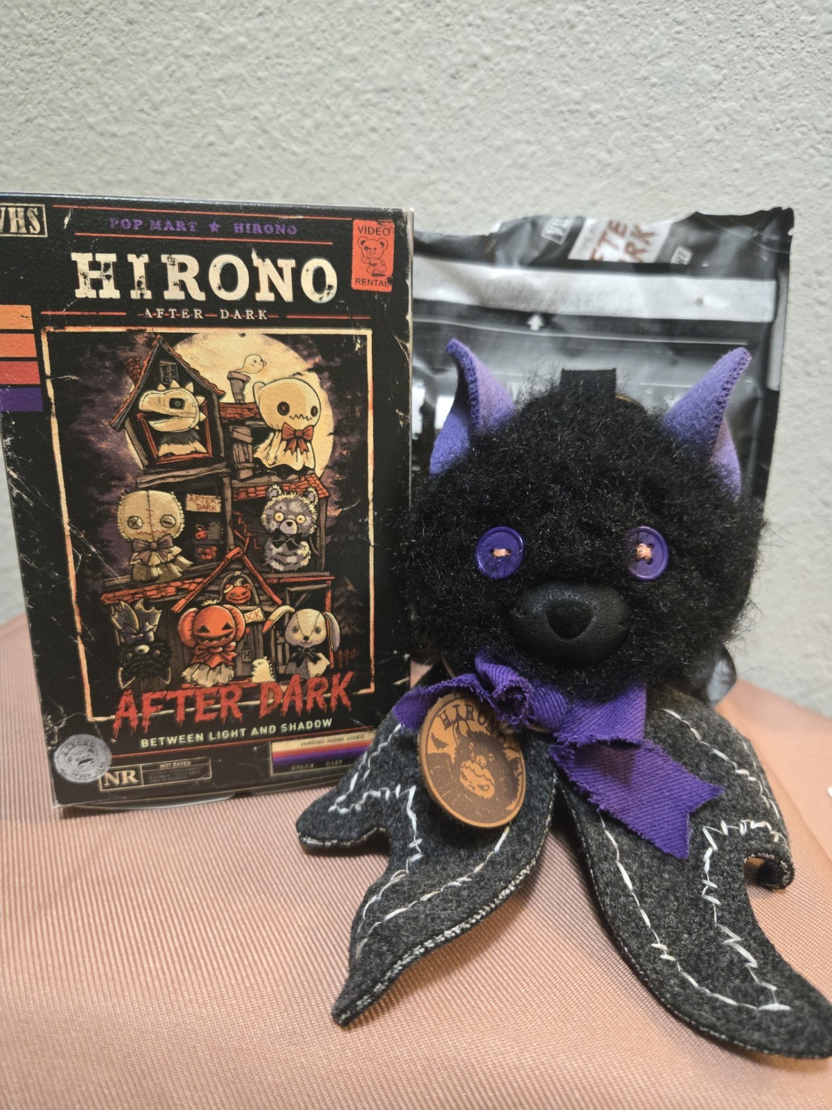POP MART Hirono After Dark Series Plush Doll Pendant/Night Light Charm Blind Box