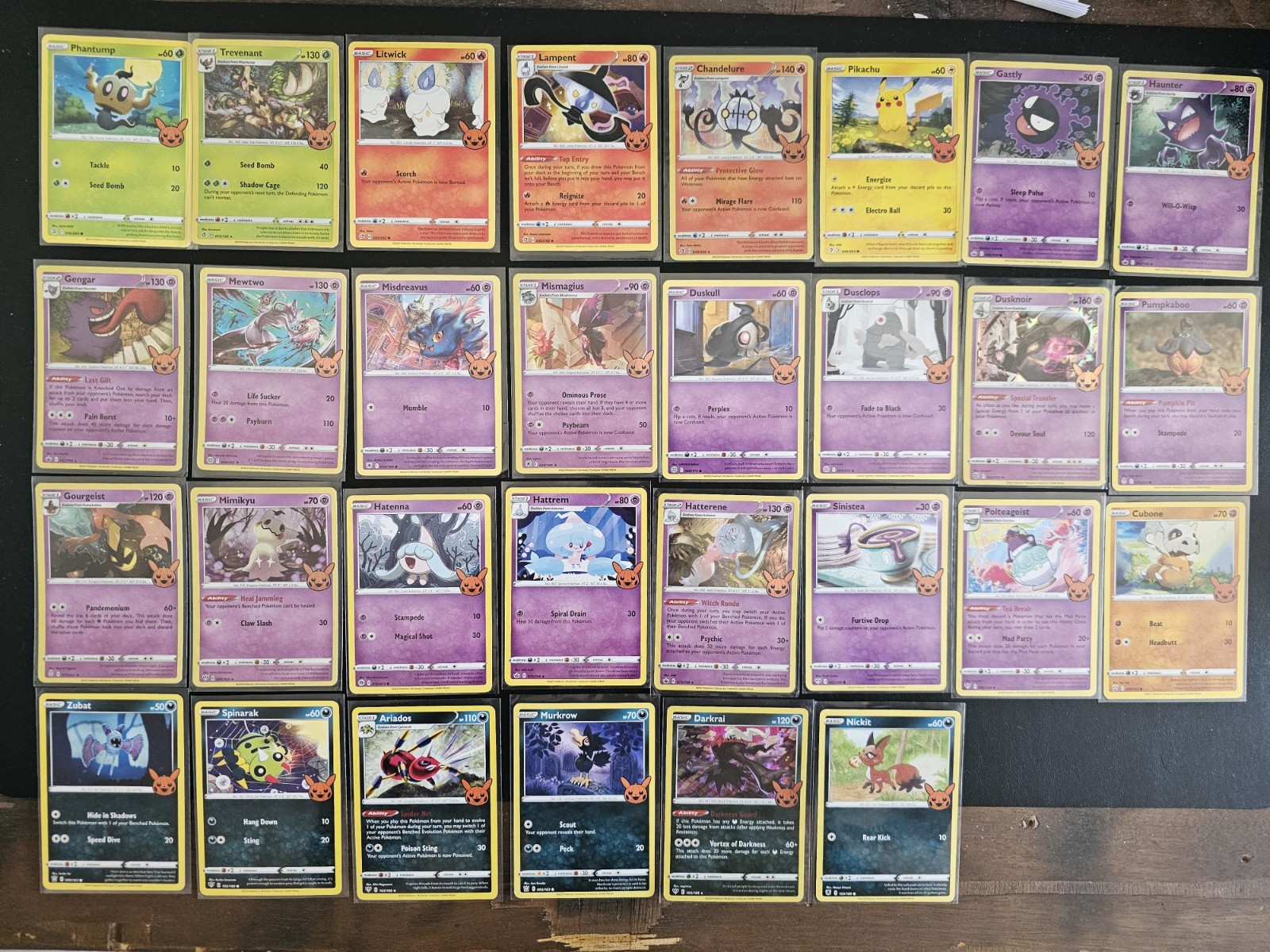 Pokémon TCG 2022 Halloween Trick or Trade Full Card Set 30/30