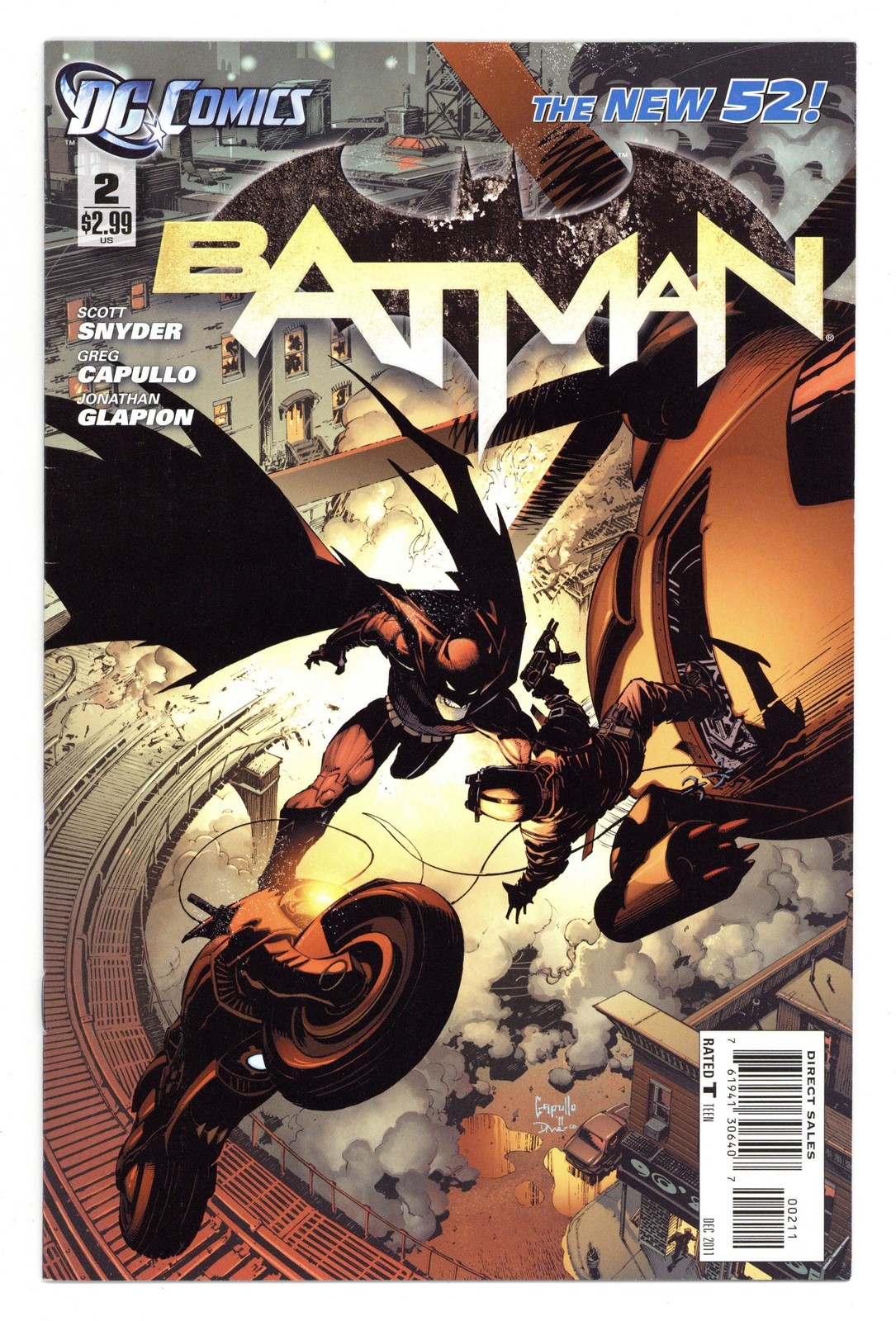 Batman #2A Capullo FN+ 6.5 2011