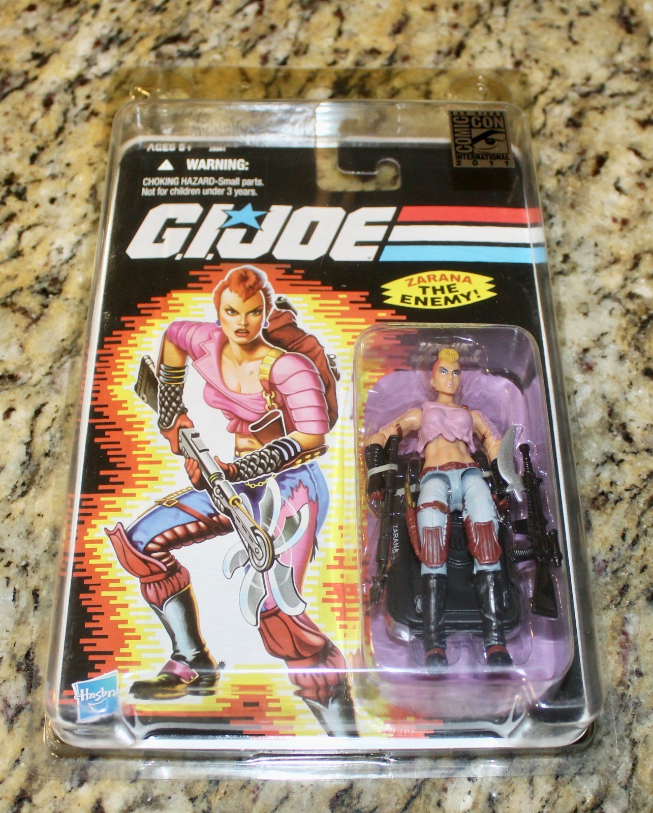 SDCC 2011 EXCLUSIVE HASBRO GI Joe 25th ANNIVERSARY ZARANA MOC