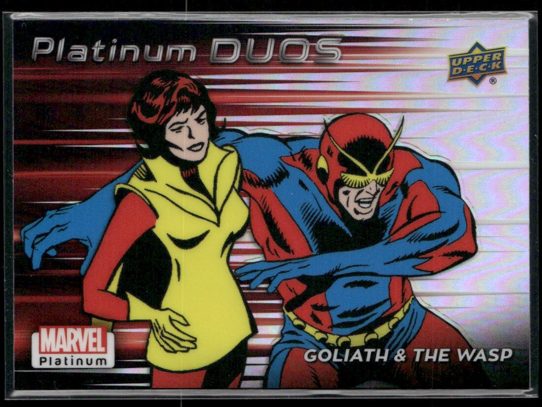 2023 UD Marvel Platinum Platinum Duos Rainbow #PD17 - Golia e la vespa