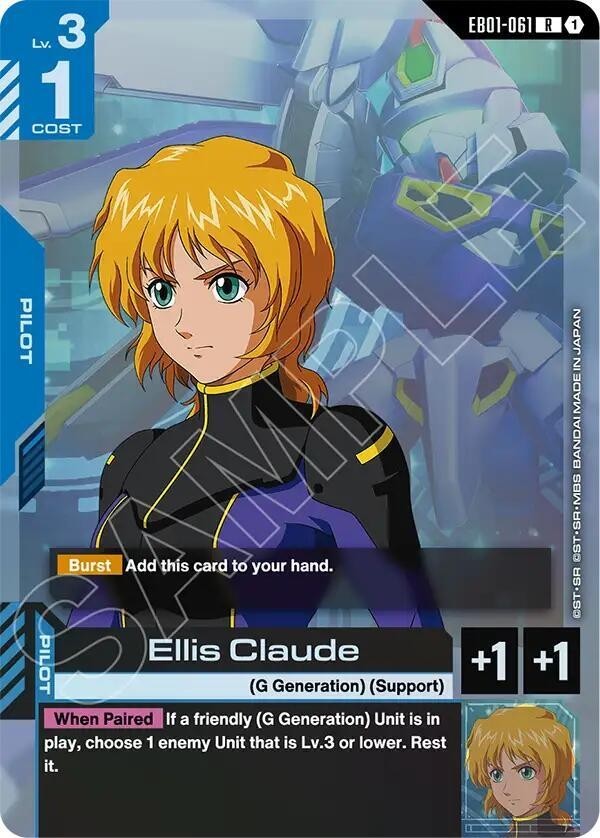 Ellis Claude Foil - EB01-061 NM - Gundam TCG Card Game