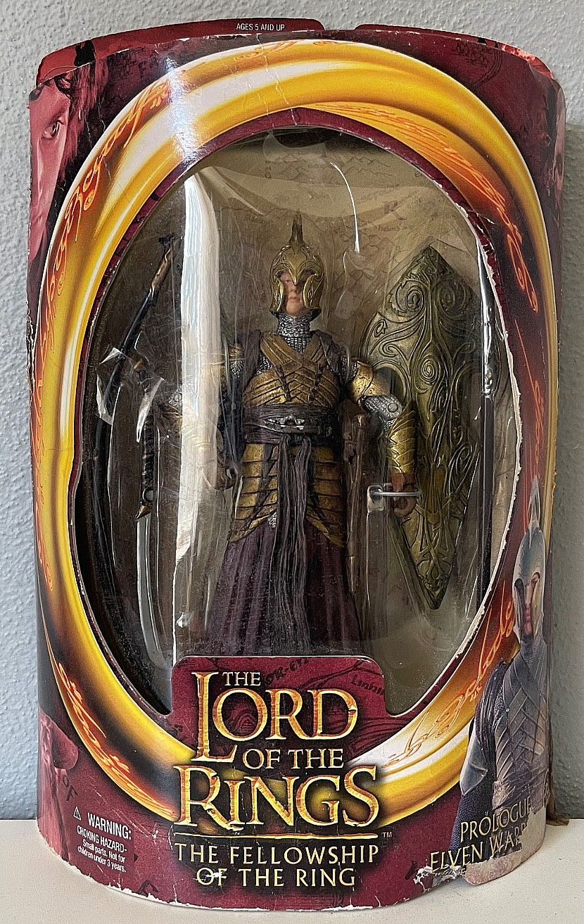 Lord of the Rings Prologue Elven Warrior Figure 2002 Toy Biz #81148 NRFP