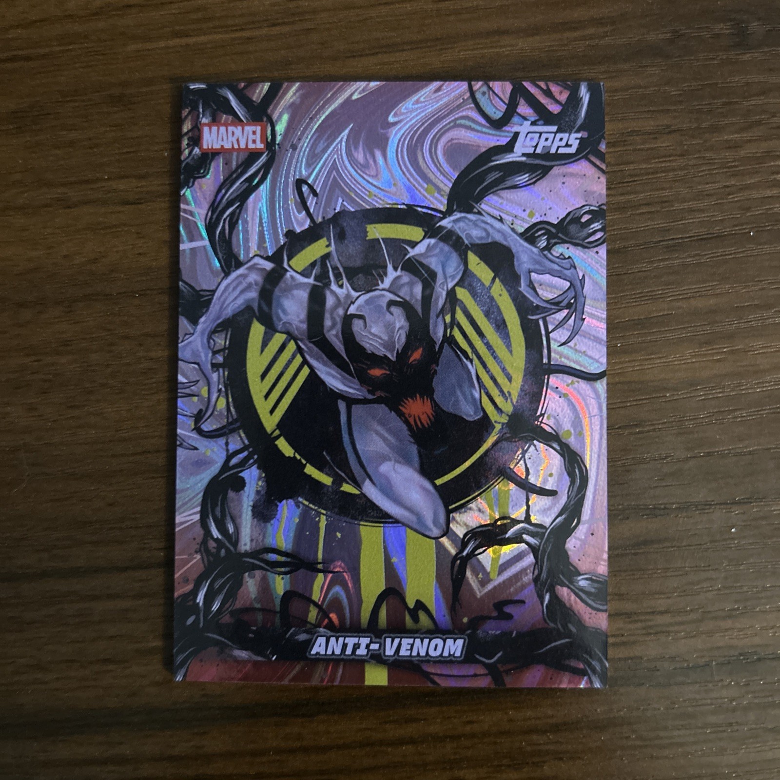 Inserto acquisizione simbionte anti-veleno Marvel 2026 Topps come nuovo MS-23
