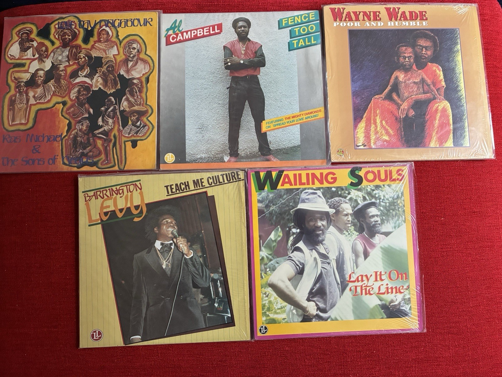 Live & Learn Reggae LP Lot of 5 – Wayne Wade, Al Campbell, Barrington Levy